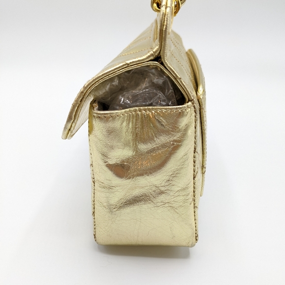 Chanel Metallic 24k Gold Chain Mini Flap Bag - Picture 9 of 14